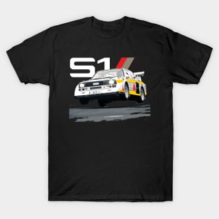 WRC Sport S1 E2 Group B Rally Car Stig Blomqvist, Mikkola 4X4 Walter Röhrl T-Shirt